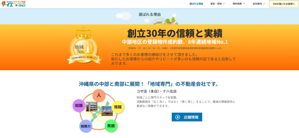 イエステーション コザ店（有限会社サンサン沖縄）公式HPの画像